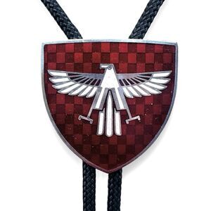 Vintage Toyota MR2 Red Eagle Shield Emblem Bolo Tie 80s 90s Car Collector